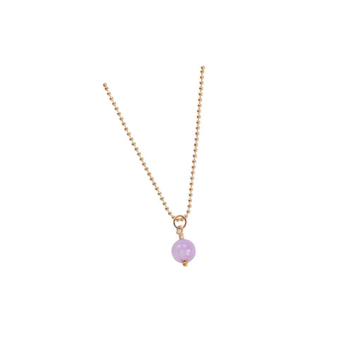 Stylish and minimalistic 42 cm long Kunzite necklace.