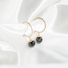 Load image into Gallery viewer, Sparkling Creole Earrings | Sun-Kissed Shadow - Bohemian Royalties
