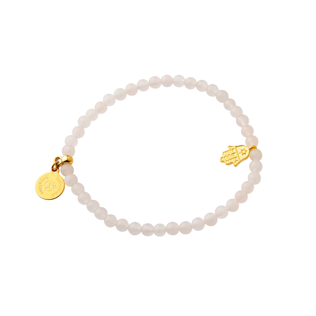 Bohemian Royalties Rose Quartz bracelet for Uncondditional Love